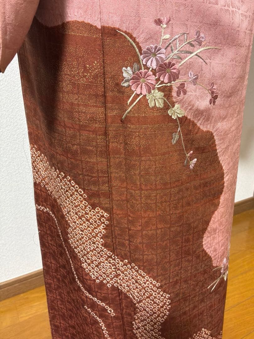 ⁂ Mariangela♥️様⁂【訪問着フルセット】 花柄刺繍 4点セット