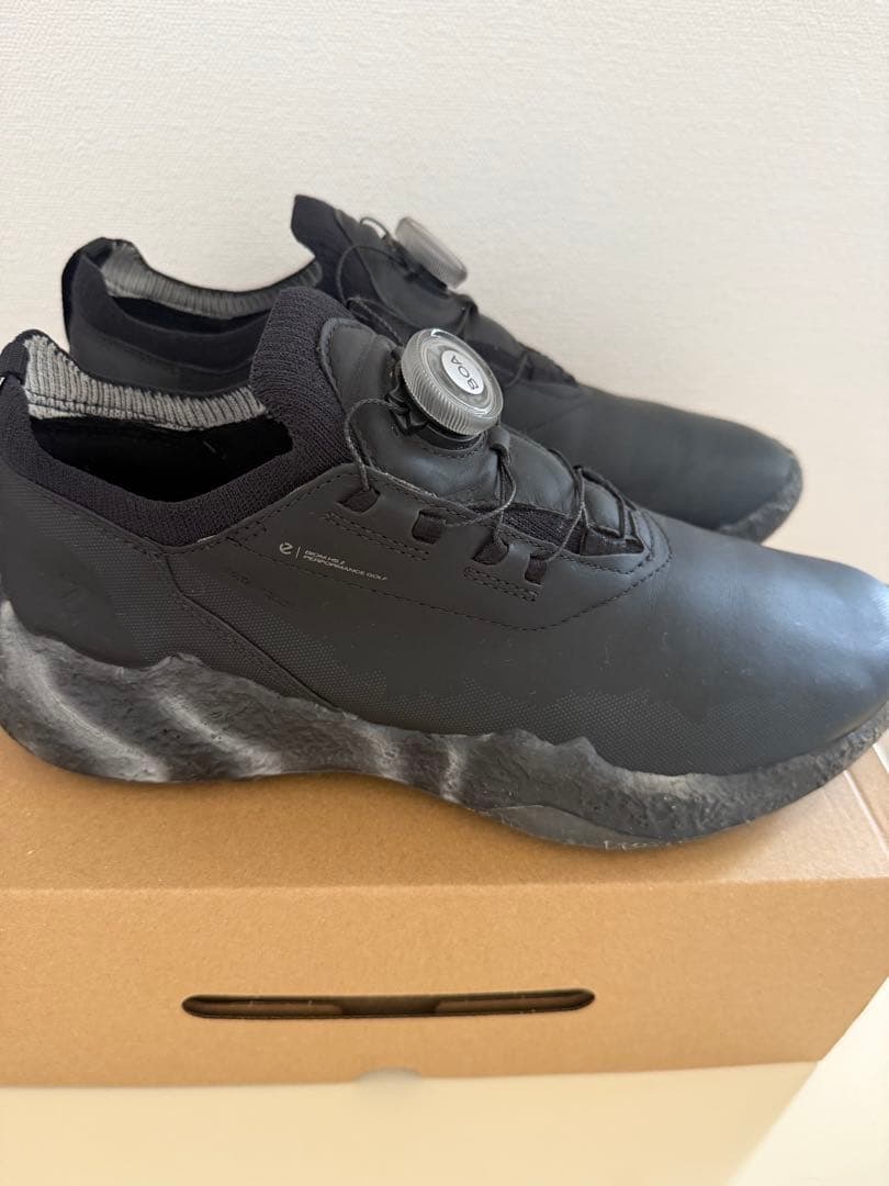 【美品】ECCO ゴルフシューズ 撥水加工！25.5cm