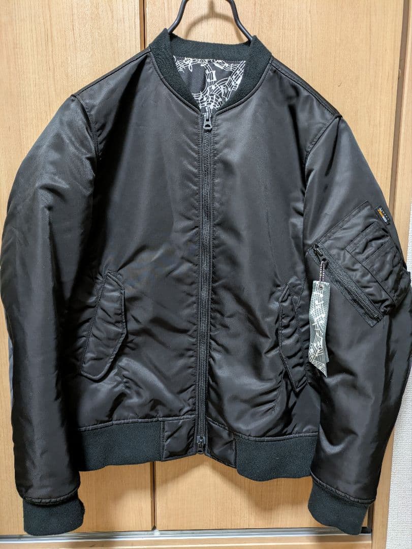 ナンバーナイン スタディオス ダブルネーム ブラック MA-1