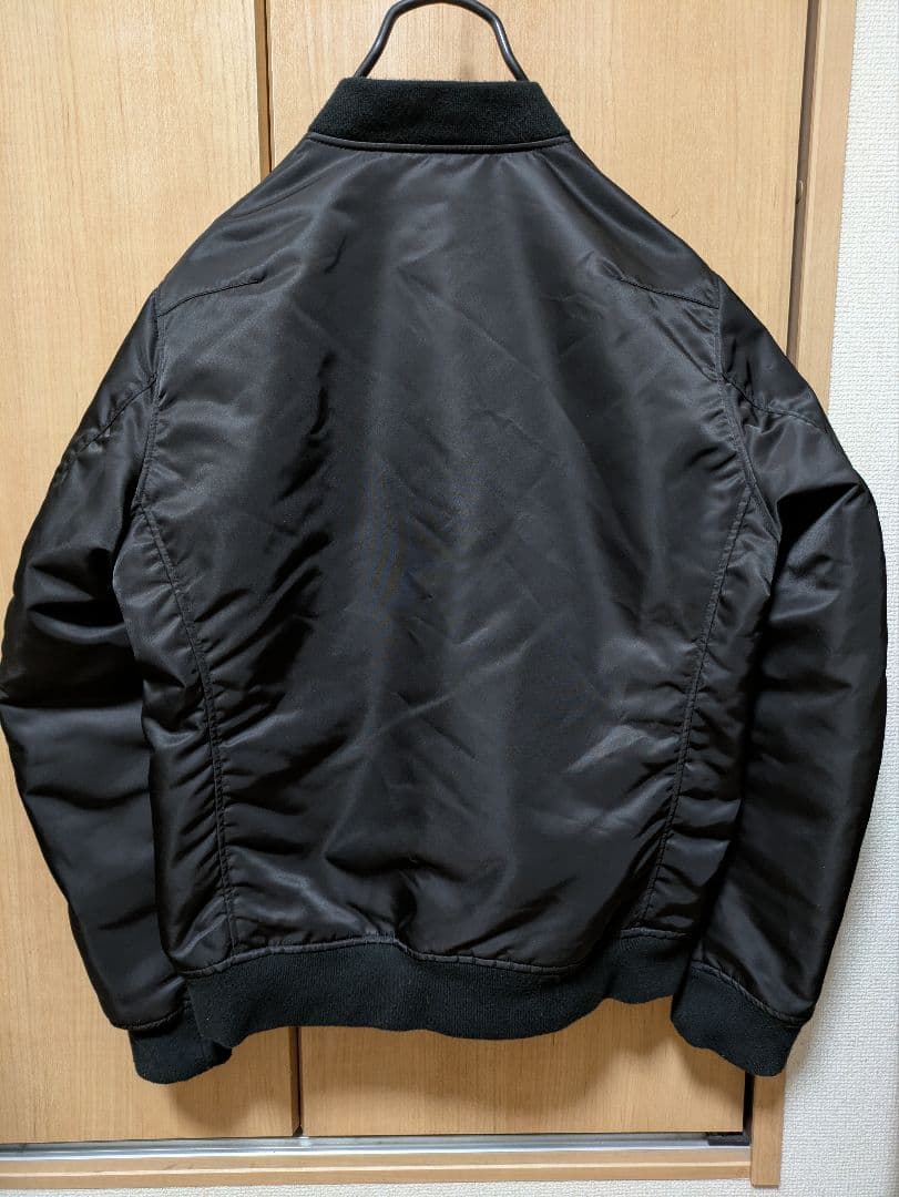 ナンバーナイン スタディオス ダブルネーム ブラック MA-1