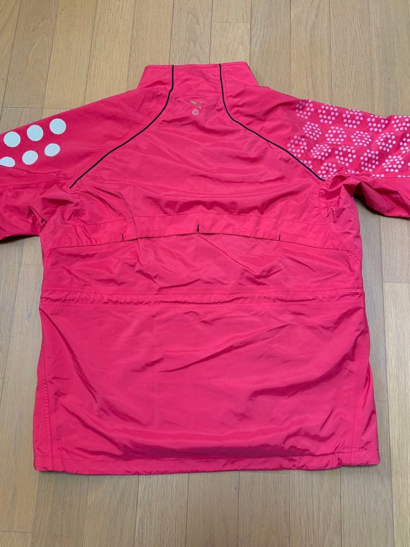 PUMA 赤 ドット柄 レインウェア上下 他 セット