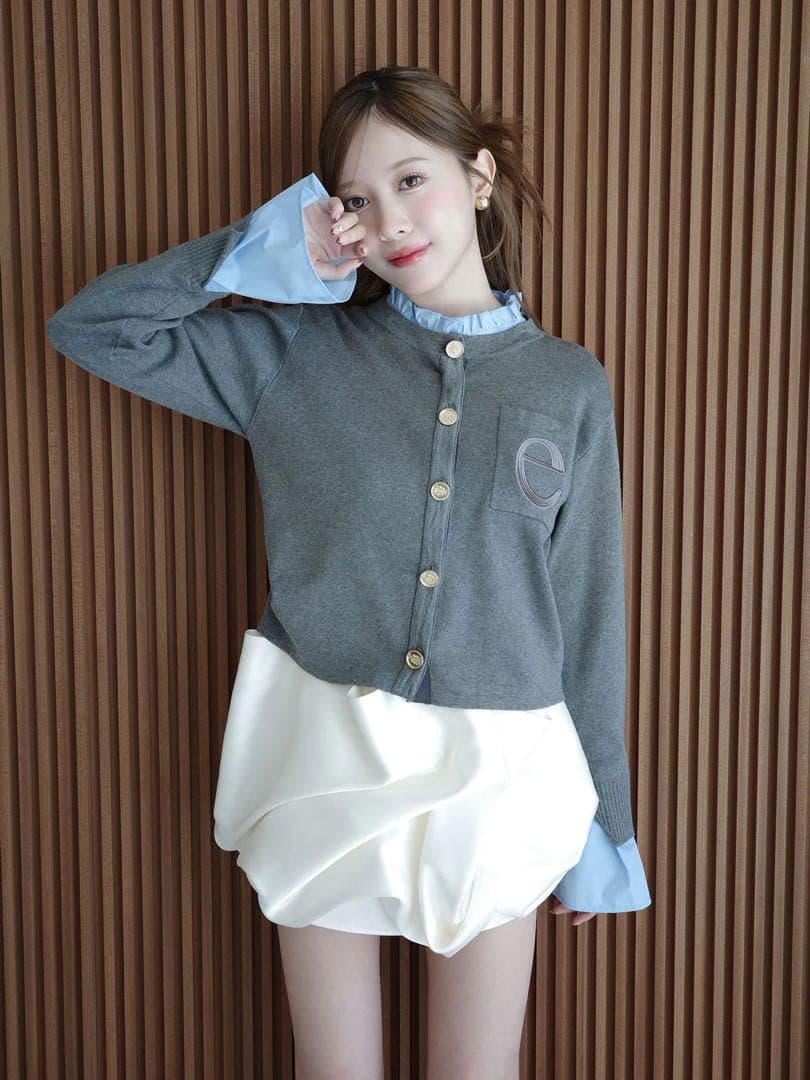 eimy ドレープバルーンミニスカート