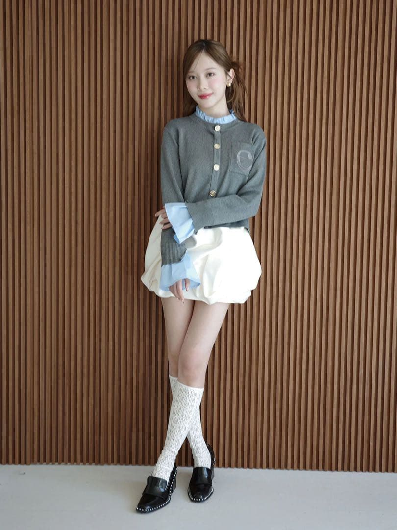 eimy ドレープバルーンミニスカート