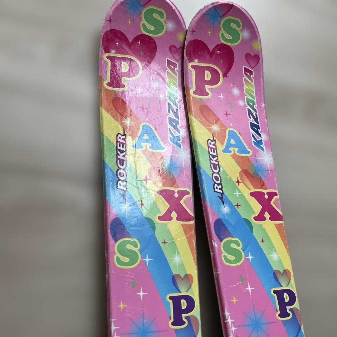 【KAZAMA】PAX Rocker 106 子供用スキー3点セット ピンク