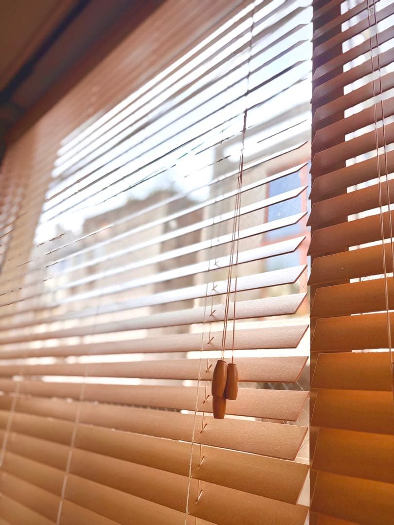 木製ブラインド 幅170cm × 高さ230cm ナチュラル