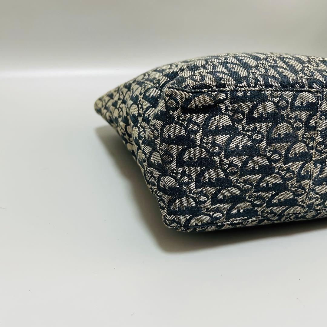 クリスチャンディオール トロッター トートバッグ ハンドバッグ ネイビー