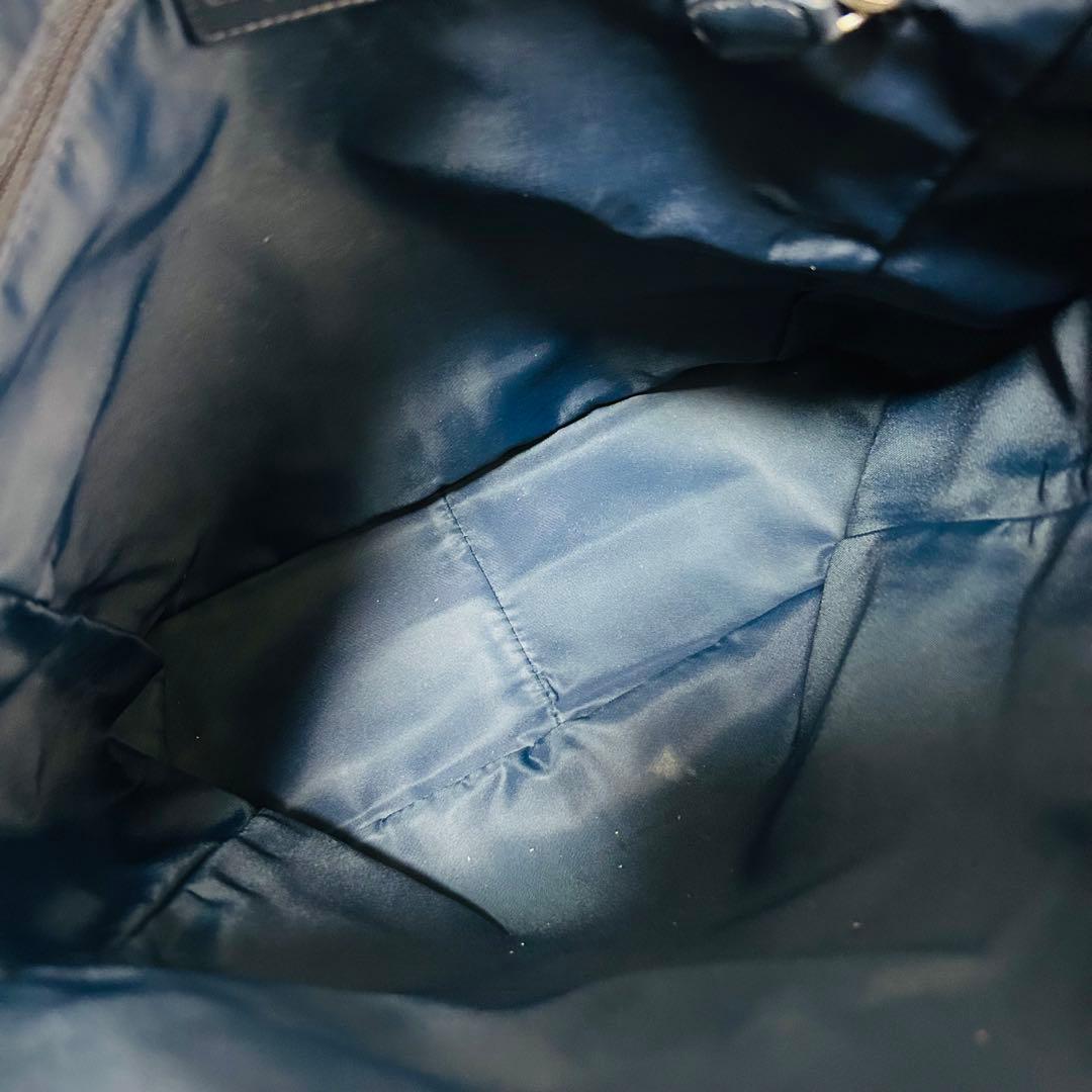 クリスチャンディオール トロッター トートバッグ ハンドバッグ ネイビー