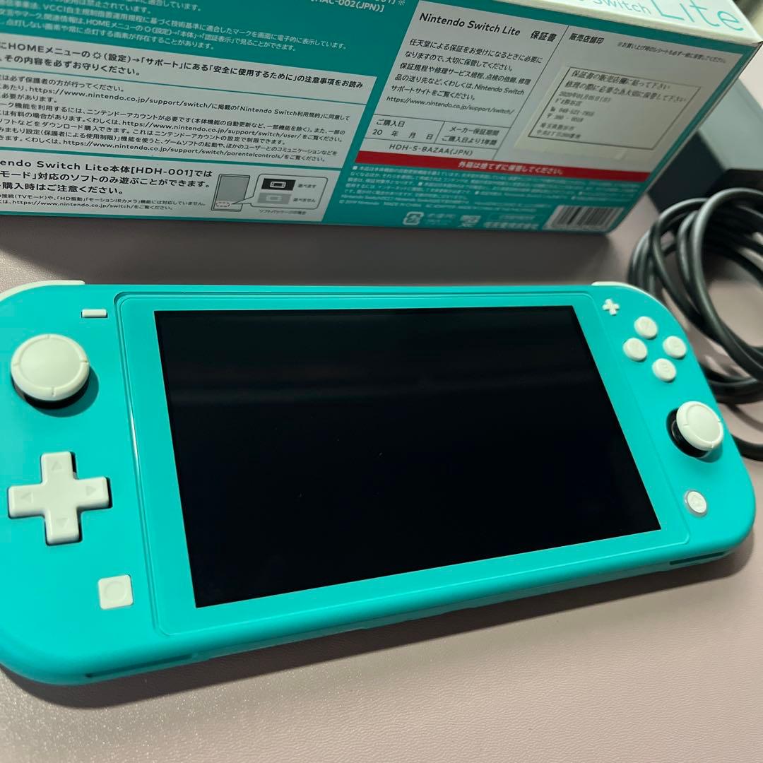 ひ*ろ様 Nintendo Switch Lite ターコイズ 本体