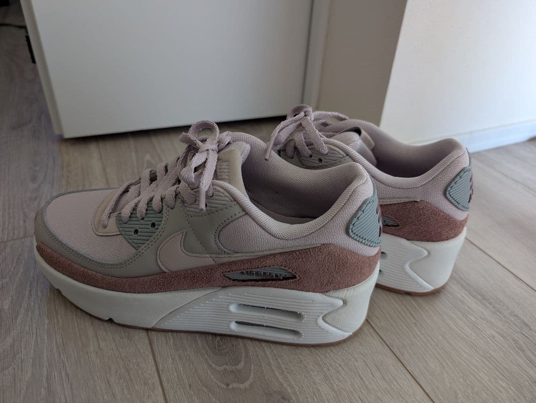 Nike Air Max 90 ピンク/グレー 箱あり　厚底