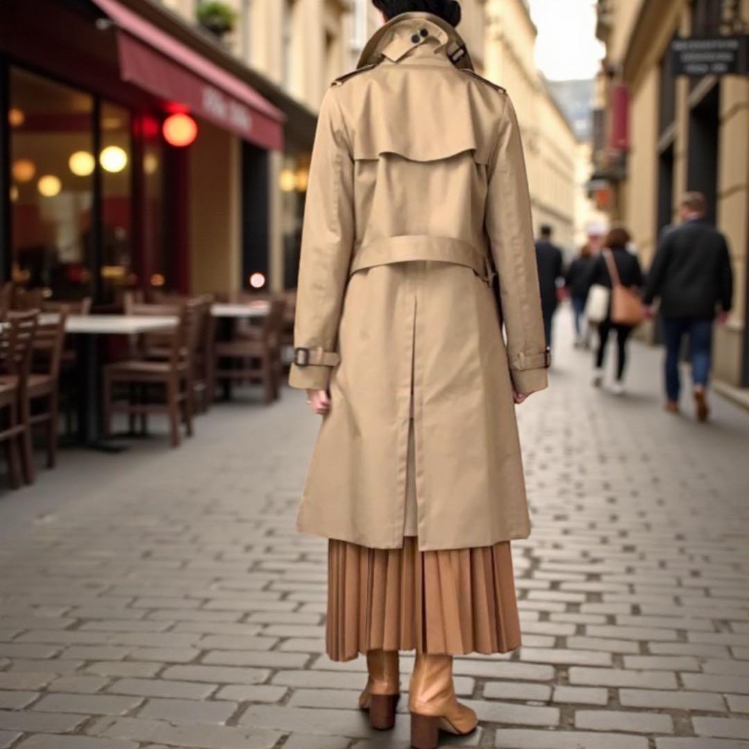 HYKE TYPE1 トレンチコート 名品⭐️ライナー付 上質ベージュ S 極美品