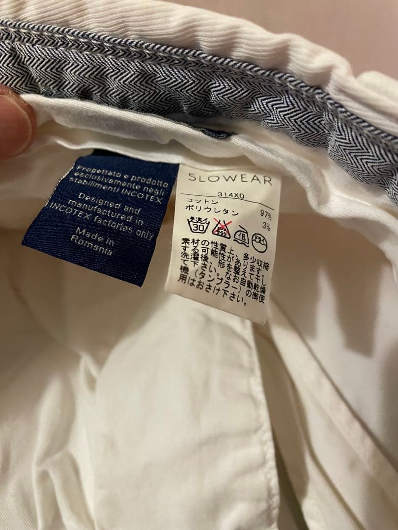 INCOTEXインコテックス　チノスラックス48ホワイト