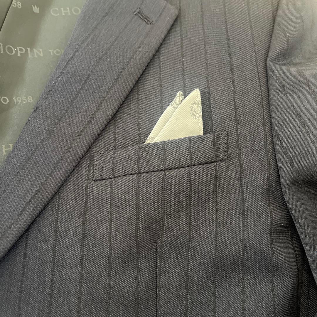 ネイビー スーツ・ベストセット シャツ・ネクタイ付き　卒業式男子　160