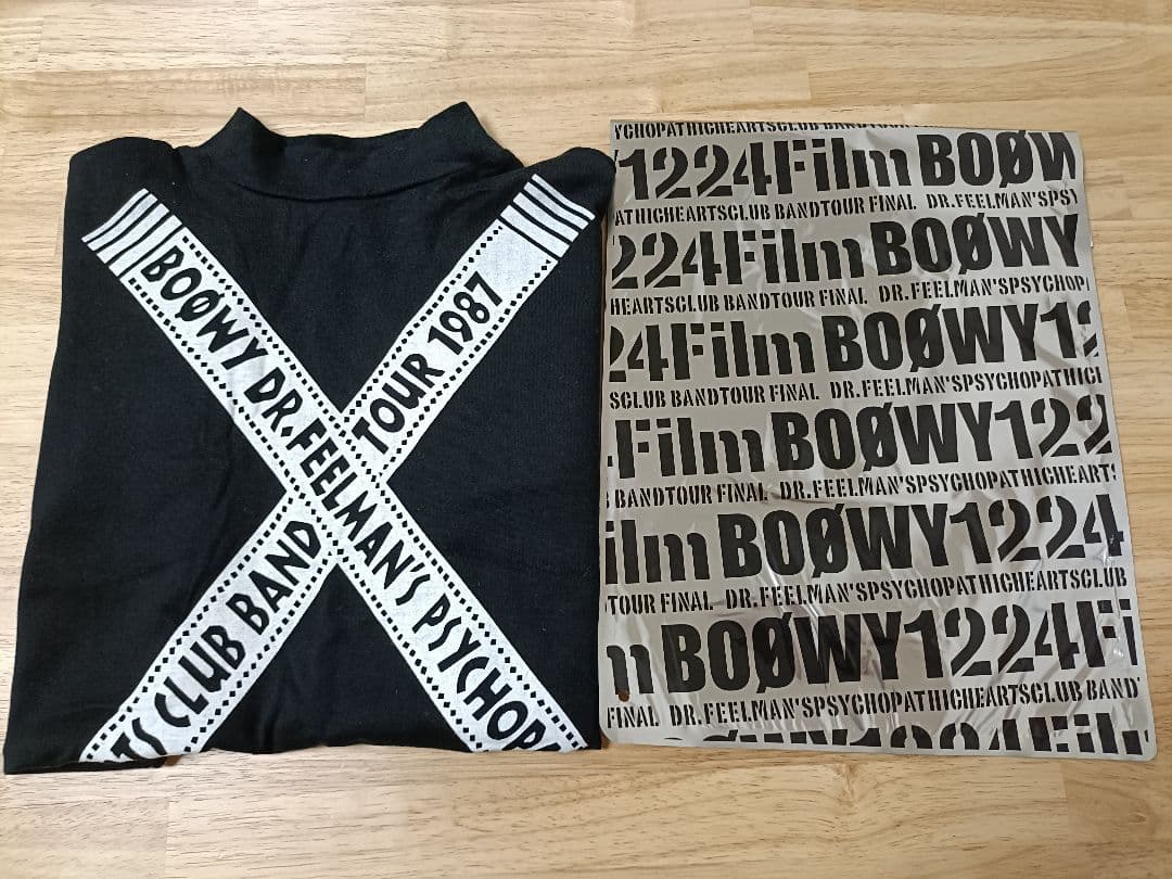 BOOWY 長袖シャツ　トートバック　シール　チラシ他