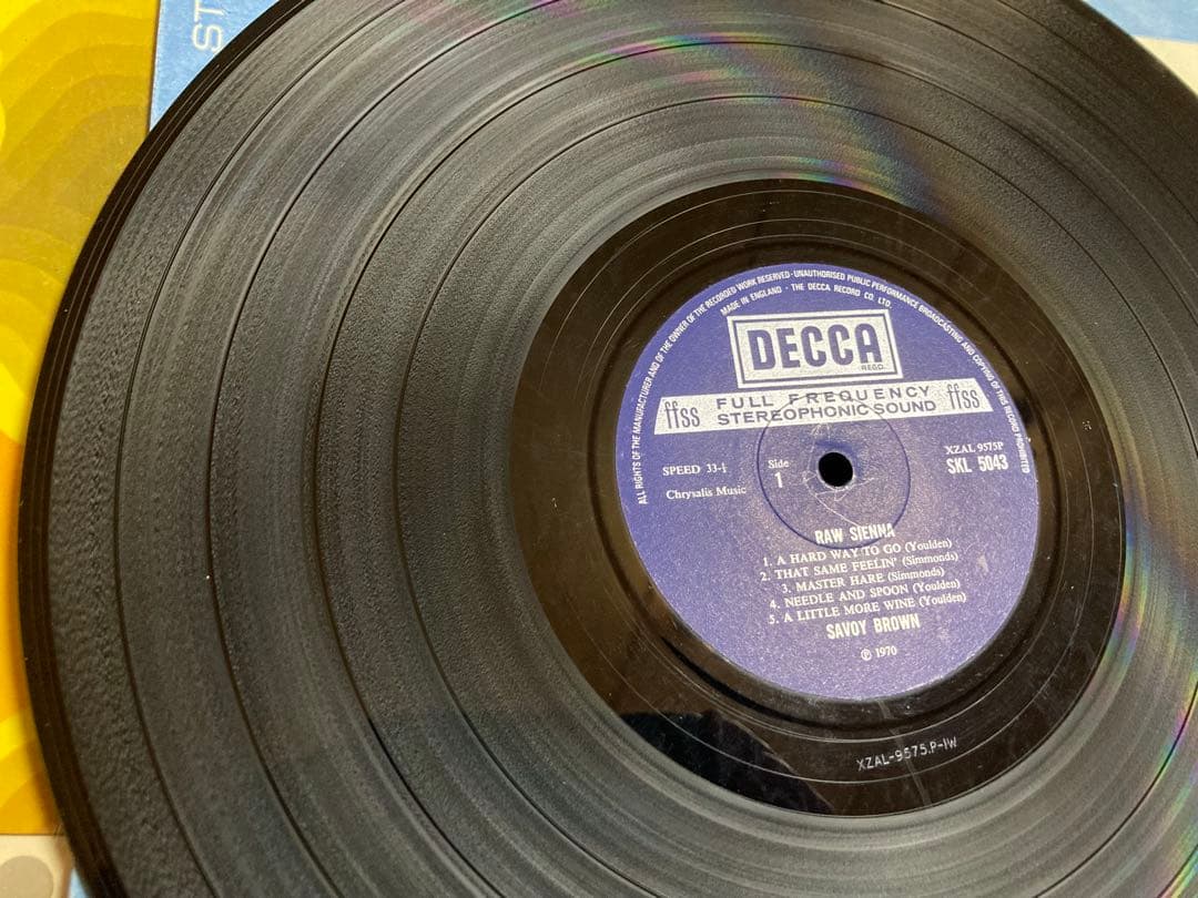 たぶんUKORG Savoy Brown Raw Sienna LP 美品