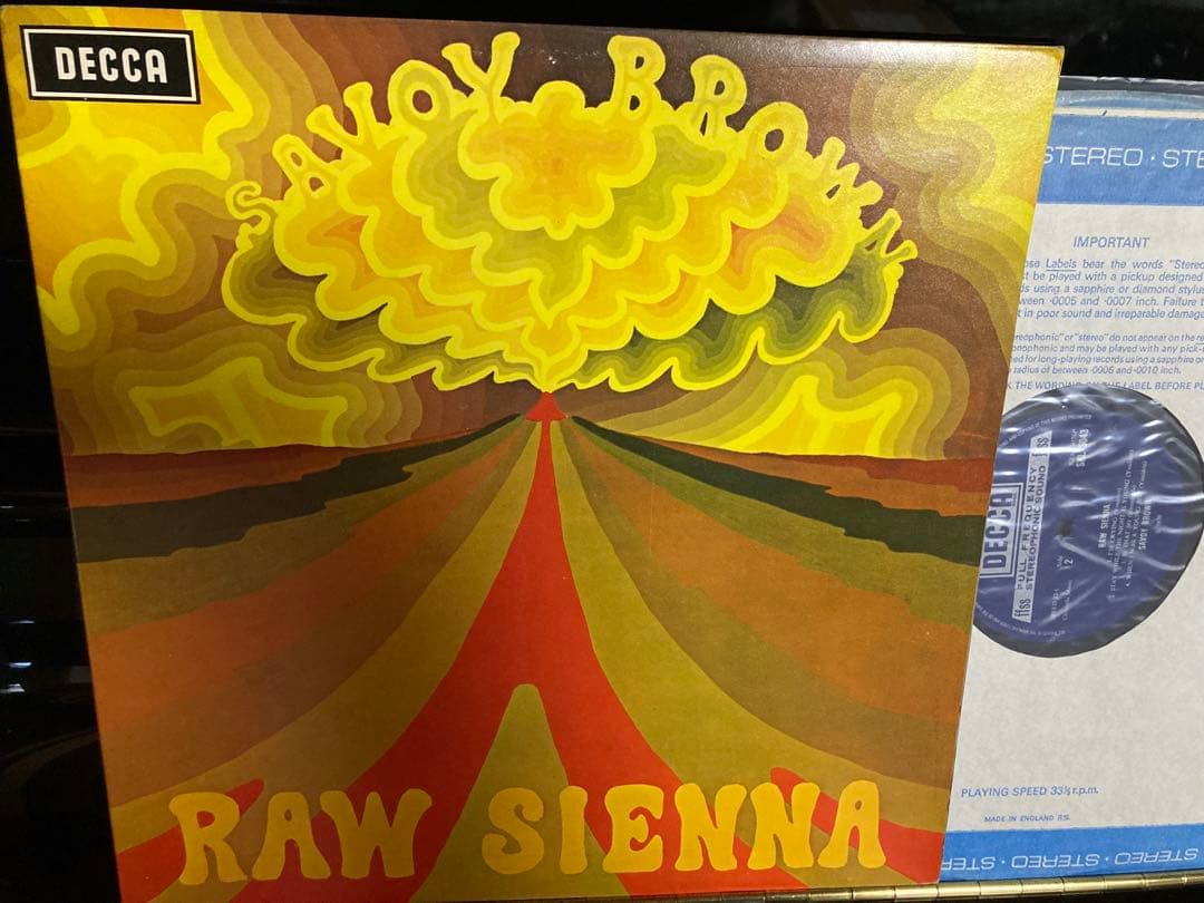 たぶんUKORG Savoy Brown Raw Sienna LP 美品