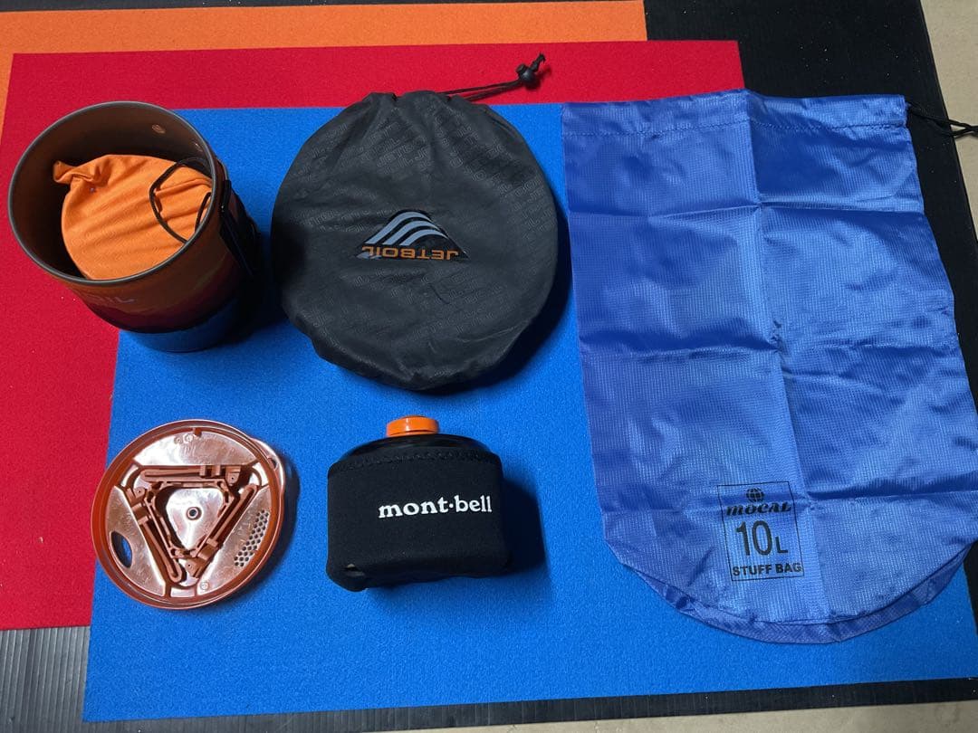 JETBOILミニモ動作良好美品+mont-bell新品サミレットスキレット他