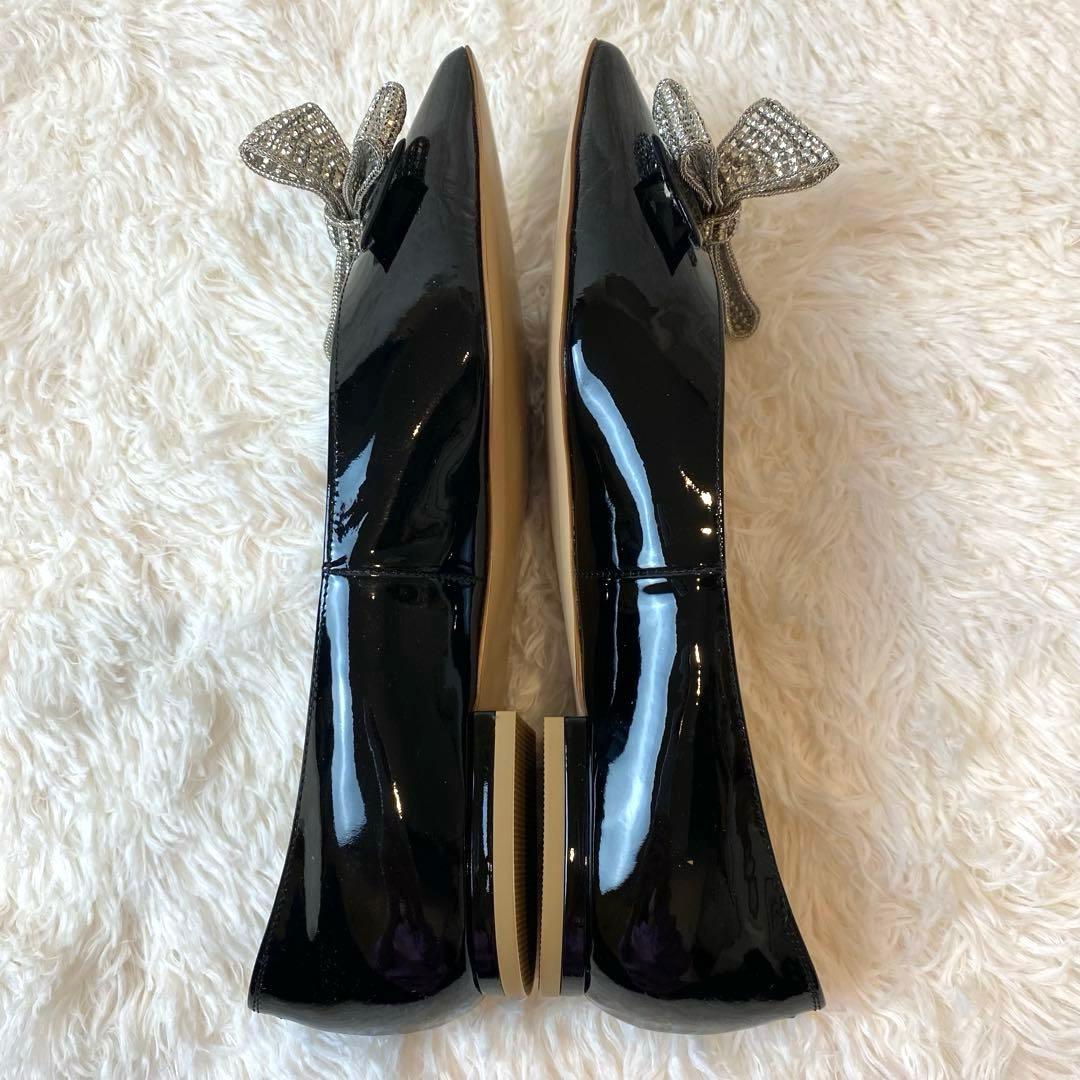 完売品　未使用級　PIPPICHIC フラットシューズ　パンプス　リボン