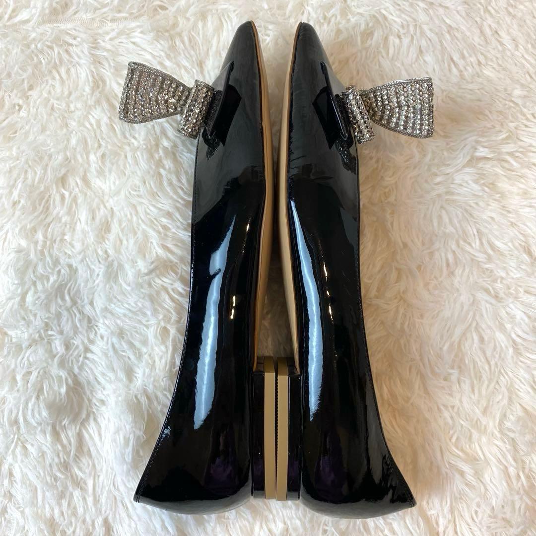 完売品　未使用級　PIPPICHIC フラットシューズ　パンプス　リボン