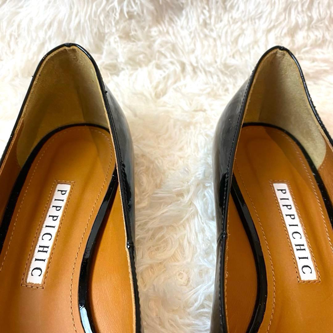 完売品　未使用級　PIPPICHIC フラットシューズ　パンプス　リボン