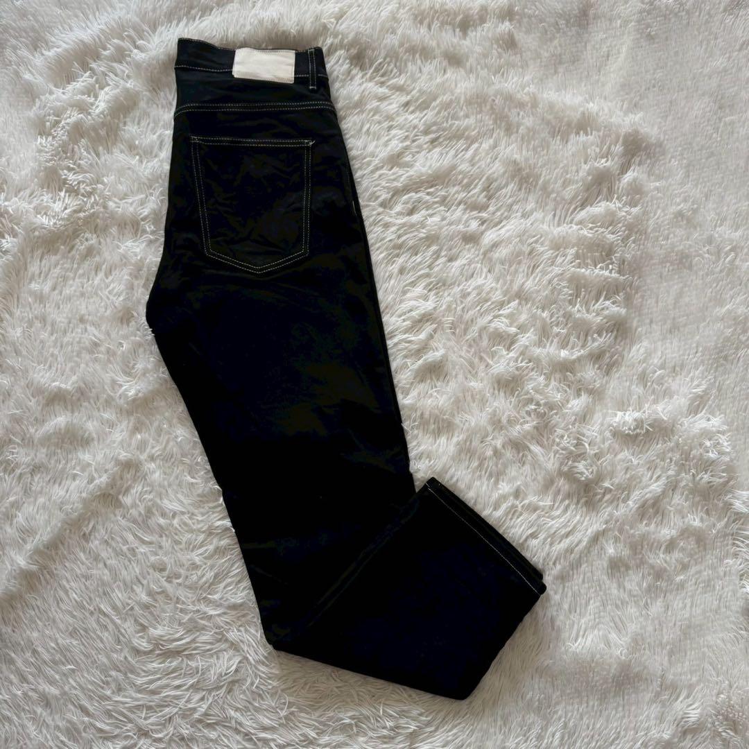 ZARA✨デニム　セットアップ　上下　ブラックデニム　ステッチ　M