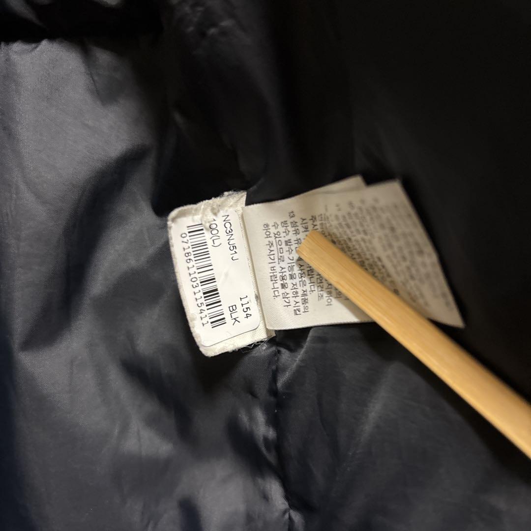 ふうちゃんノースフェイス ベンチコート ロングコート メンズL ブラック