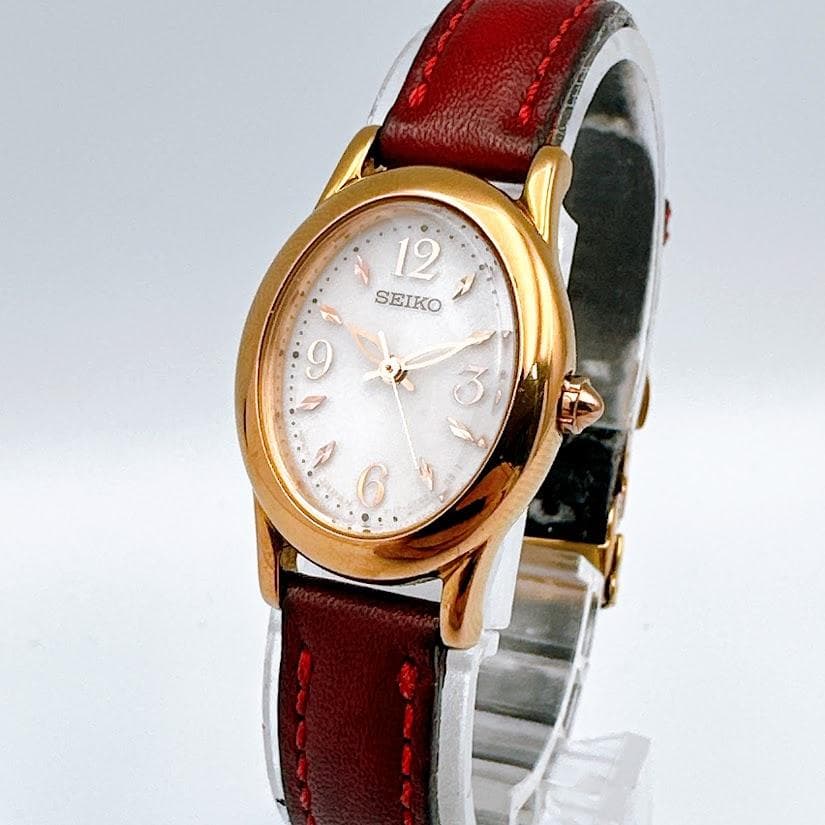 セイコー ティセ レディース腕時計 ソーラー式 V117-0CR0 動作良好