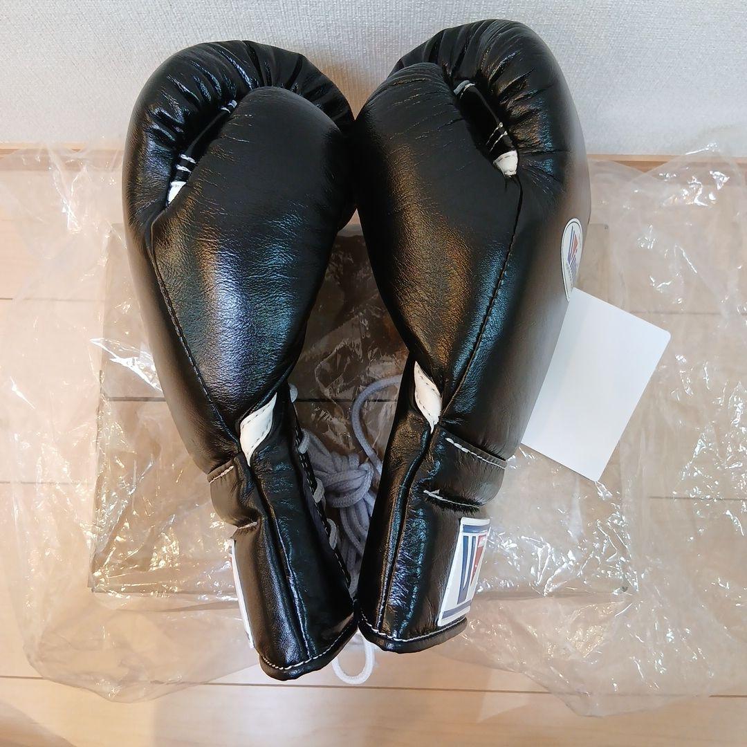 Winning ボクシンググローブ 12oz ブラックひも式