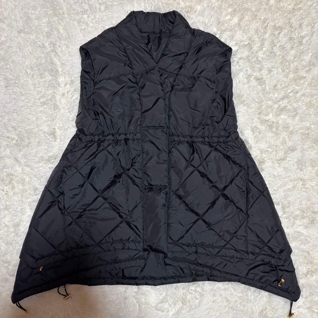 美品 maison de Dolce. キルティングベスト ブラック