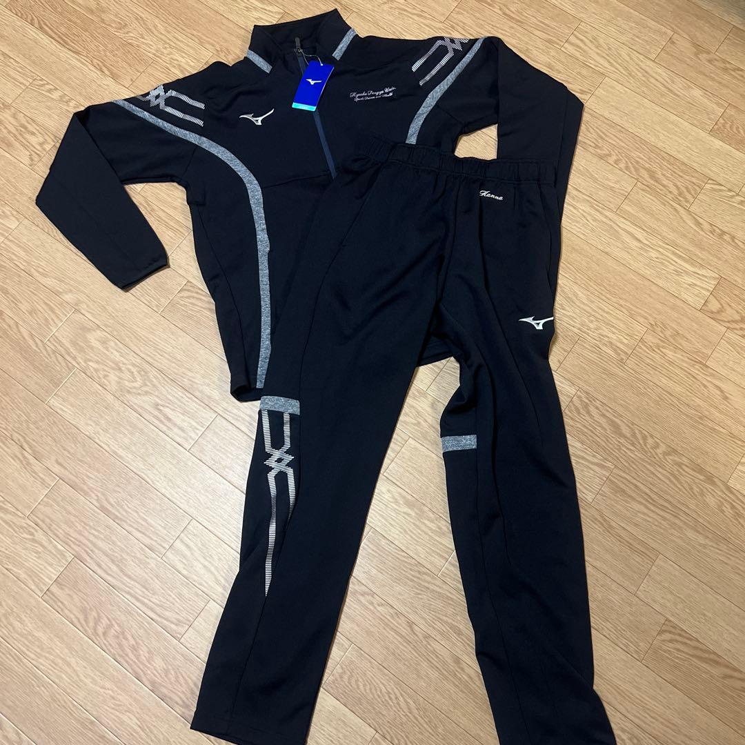 Mizuno ブラック ジャージ上下セット