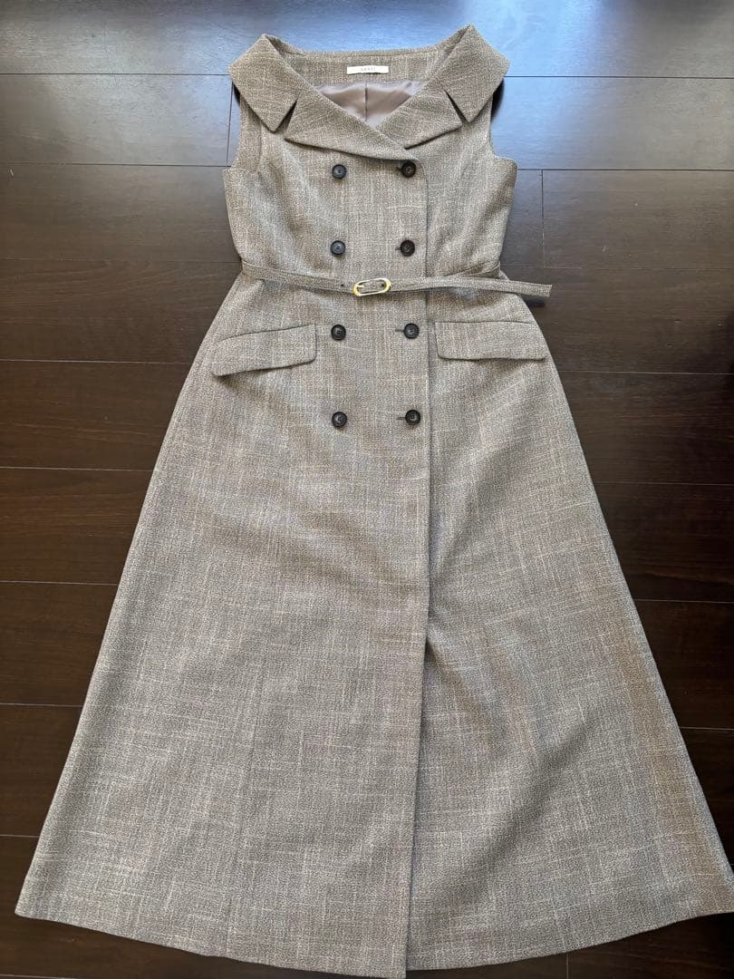 ANAYI ポリツイルオフショルワンピース