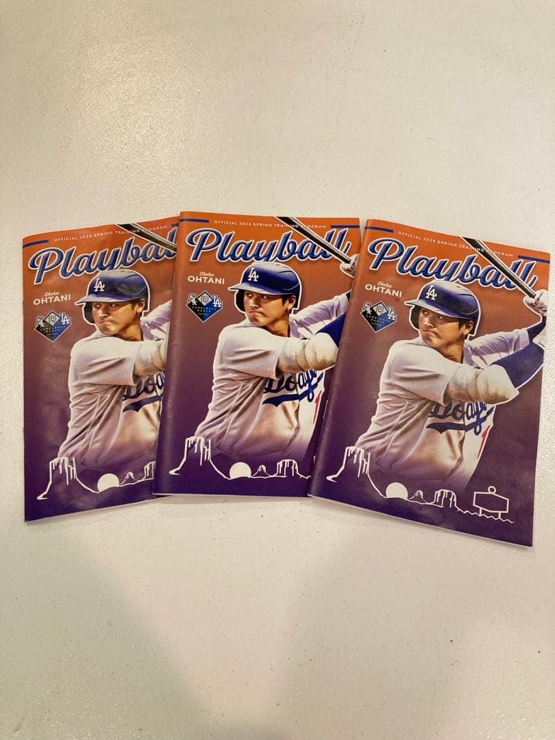 大谷翔平　50-50 ボブルヘッド　球場配布パンフレット付き