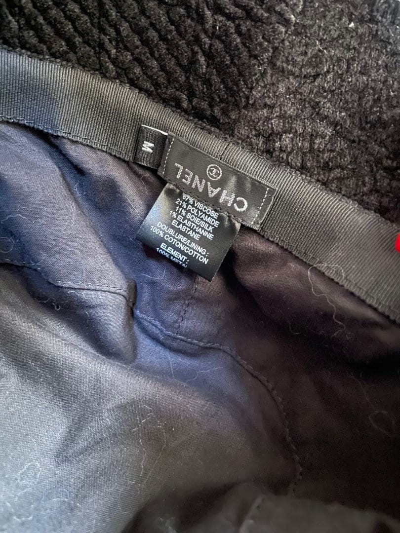 CHANEL 黒 バケットハット M