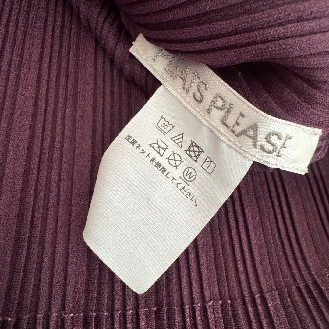 PLEATS PLEASE プリーツプリーズ ハイネック 長袖 リブ