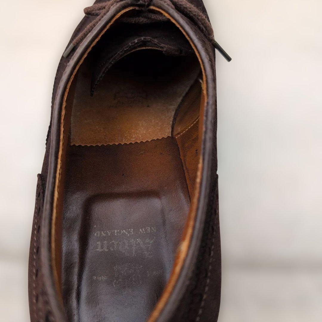 ALDEN オールデン スエード ウィングチップ ブラウン USA製 11D