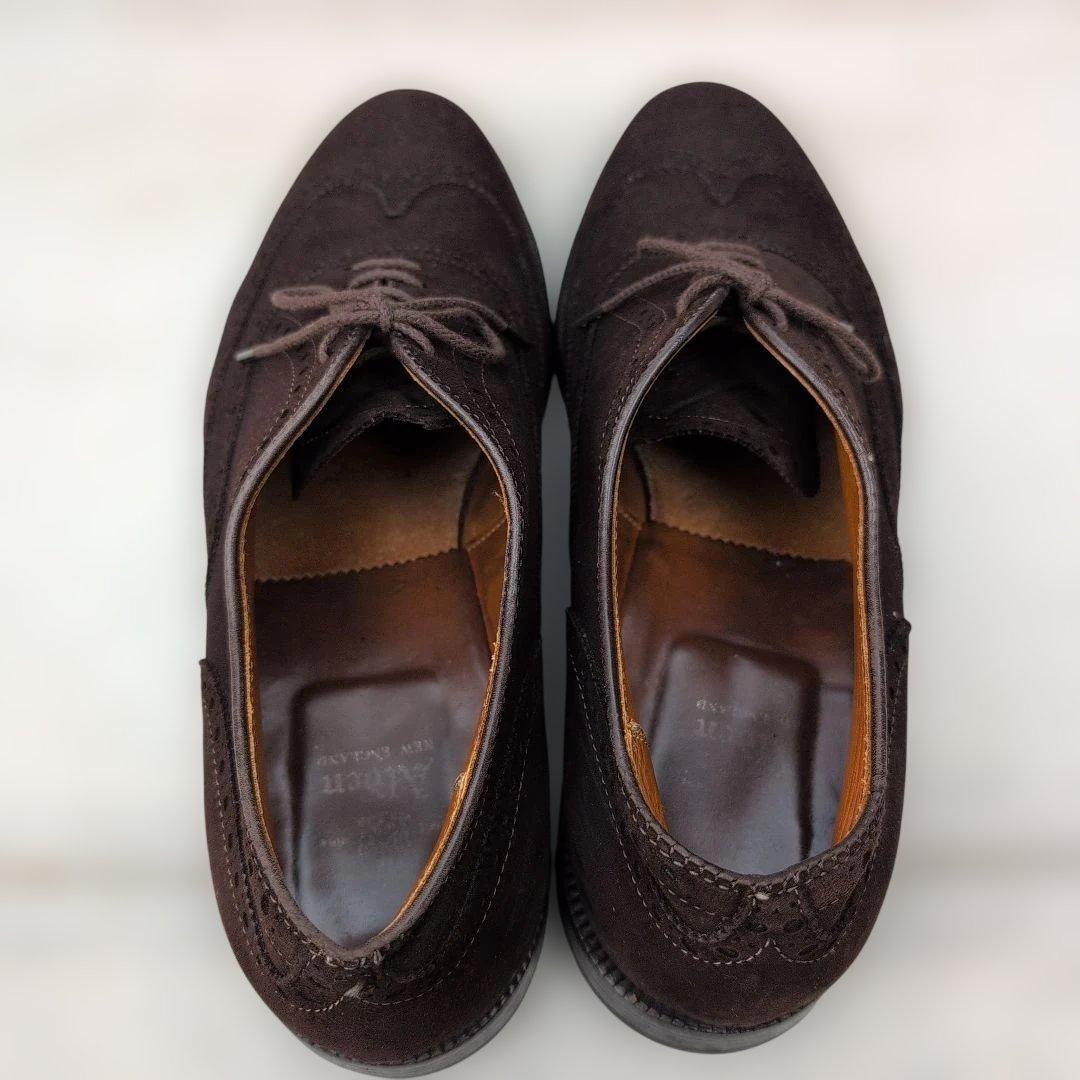 ALDEN オールデン スエード ウィングチップ ブラウン USA製 11D