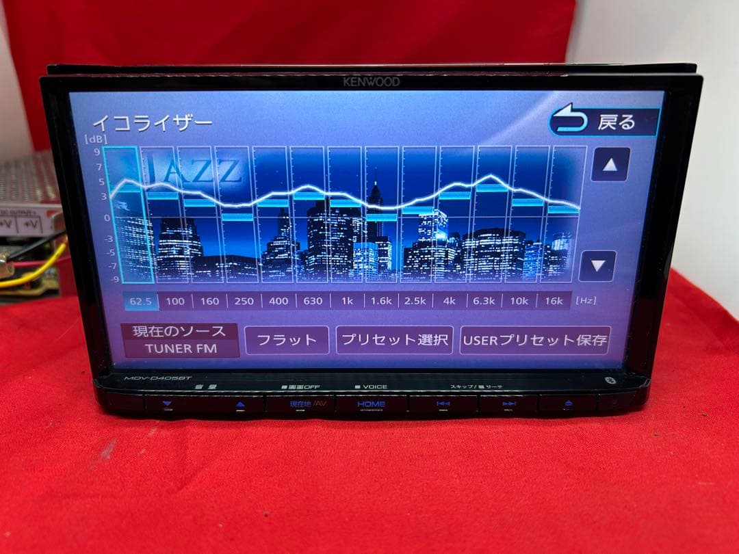 美品☆KENWOOD 2025年春地図　MDV-D405BT 新品バックカメラ付