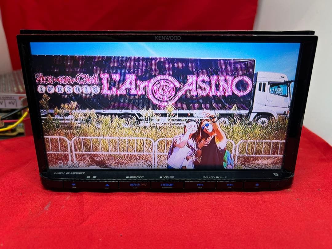 美品☆KENWOOD 2025年春地図　MDV-D405BT 新品バックカメラ付