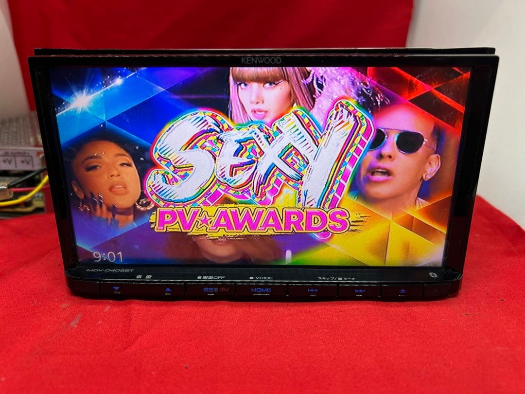 美品☆KENWOOD 2025年春地図　MDV-D405BT 新品バックカメラ付