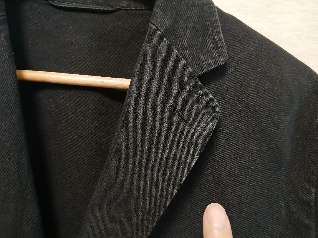 【￥ASK】COMORI ブラック カバーオール メンズ