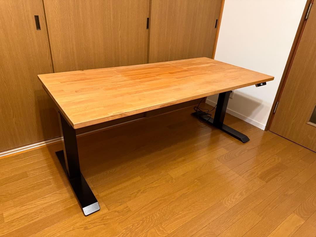 電動デスク Flexispot E7B / IKEA GERTON 天板