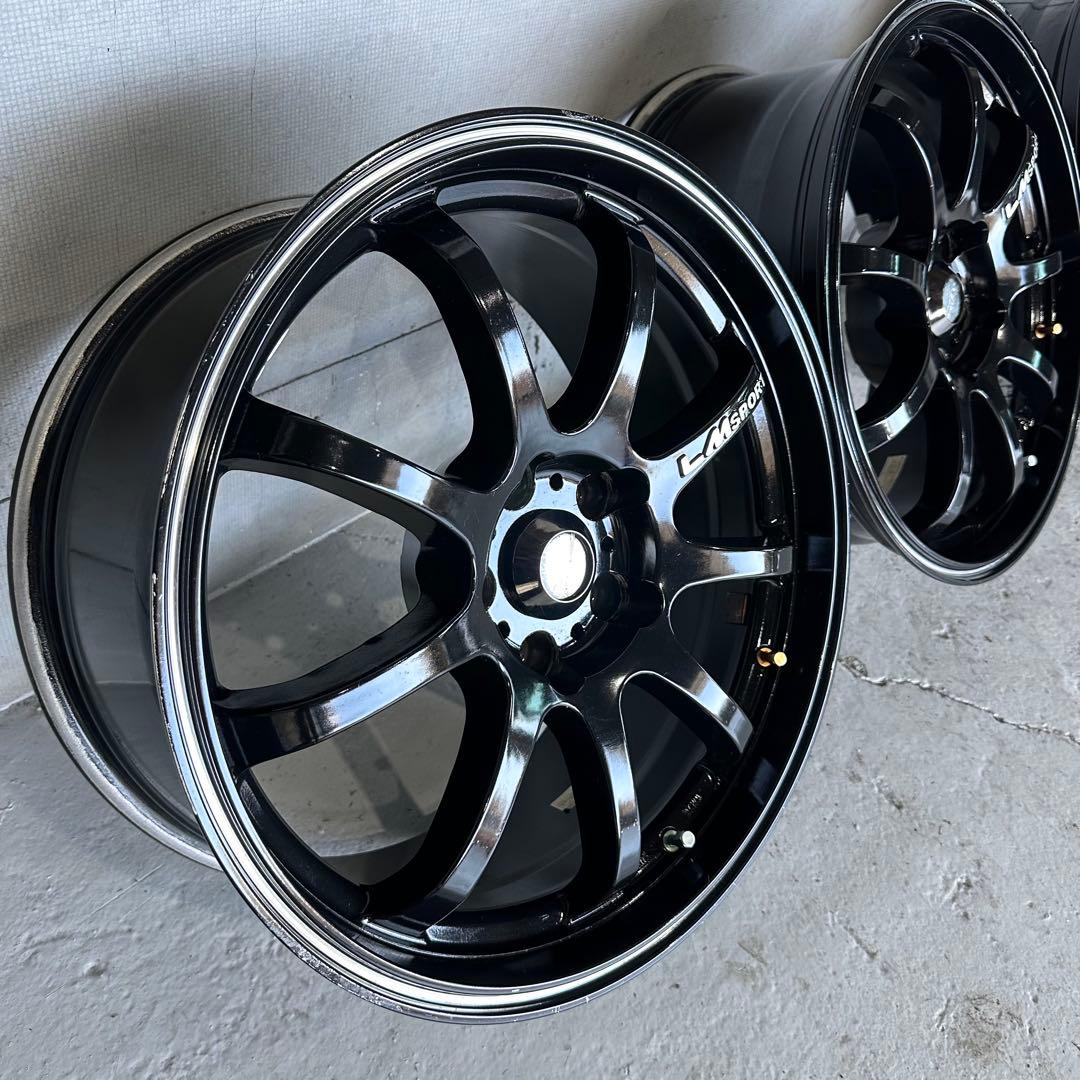 三菱 ランエボⅦ 装着 LM SPORT 18インチ　アルミホイール4本セット