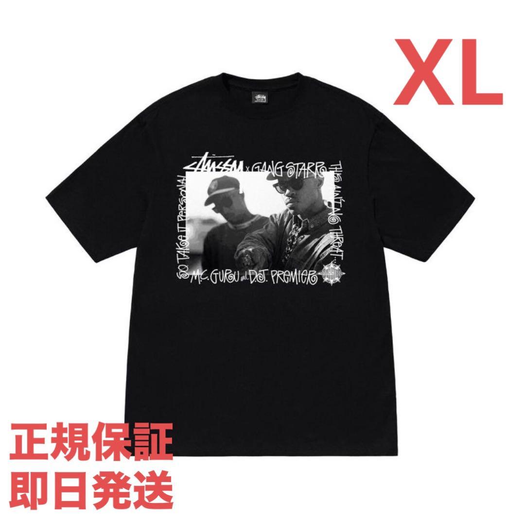 STUSSY GANG STARR TAKE IT PERSONAL TEE黒