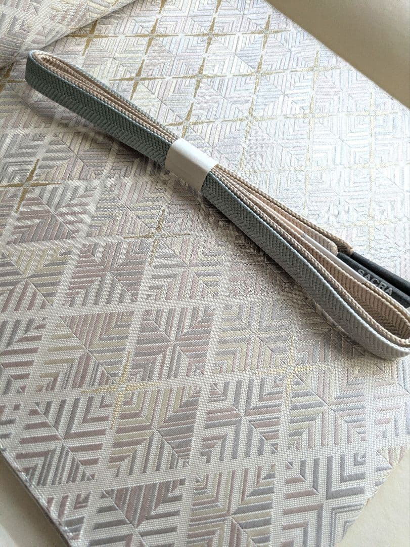 正絹ほていや謹製本場筑前博多織花菱文様高級フォーマル袋帯両面リバーシブル