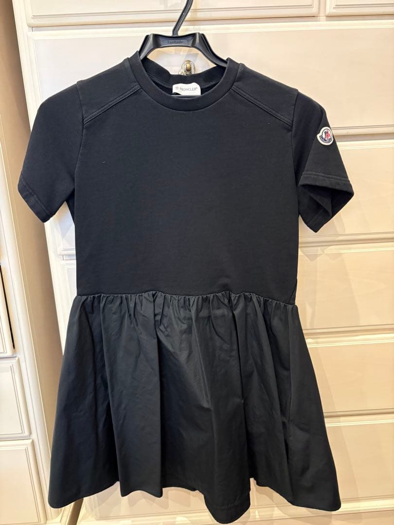 大人着用可能　モンクレール　14y ミニ　ワンピース　MONCLER