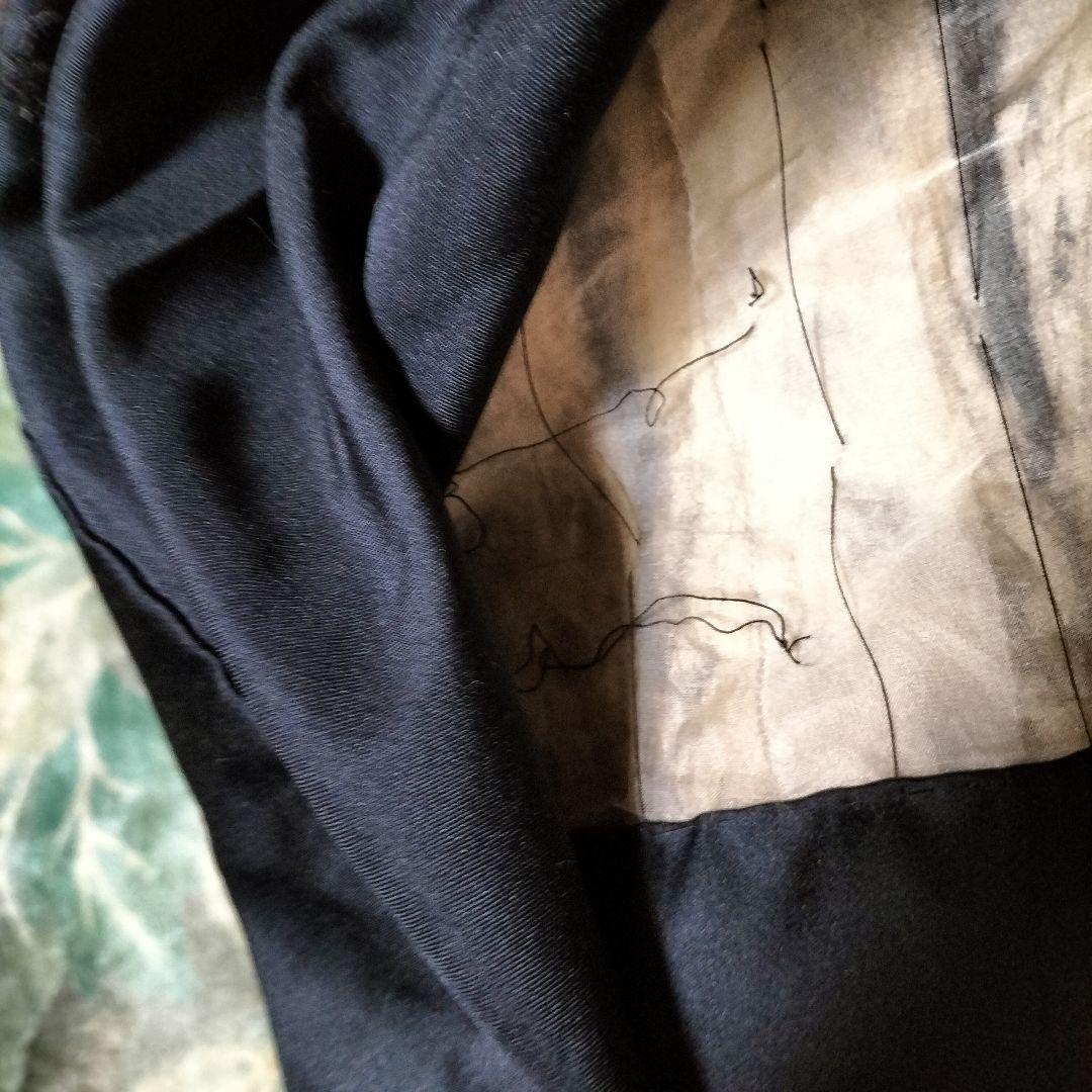 毛皮 ミンク超ロングコート　オーダーメイド　グッチ布内張り　全117cm　M~L