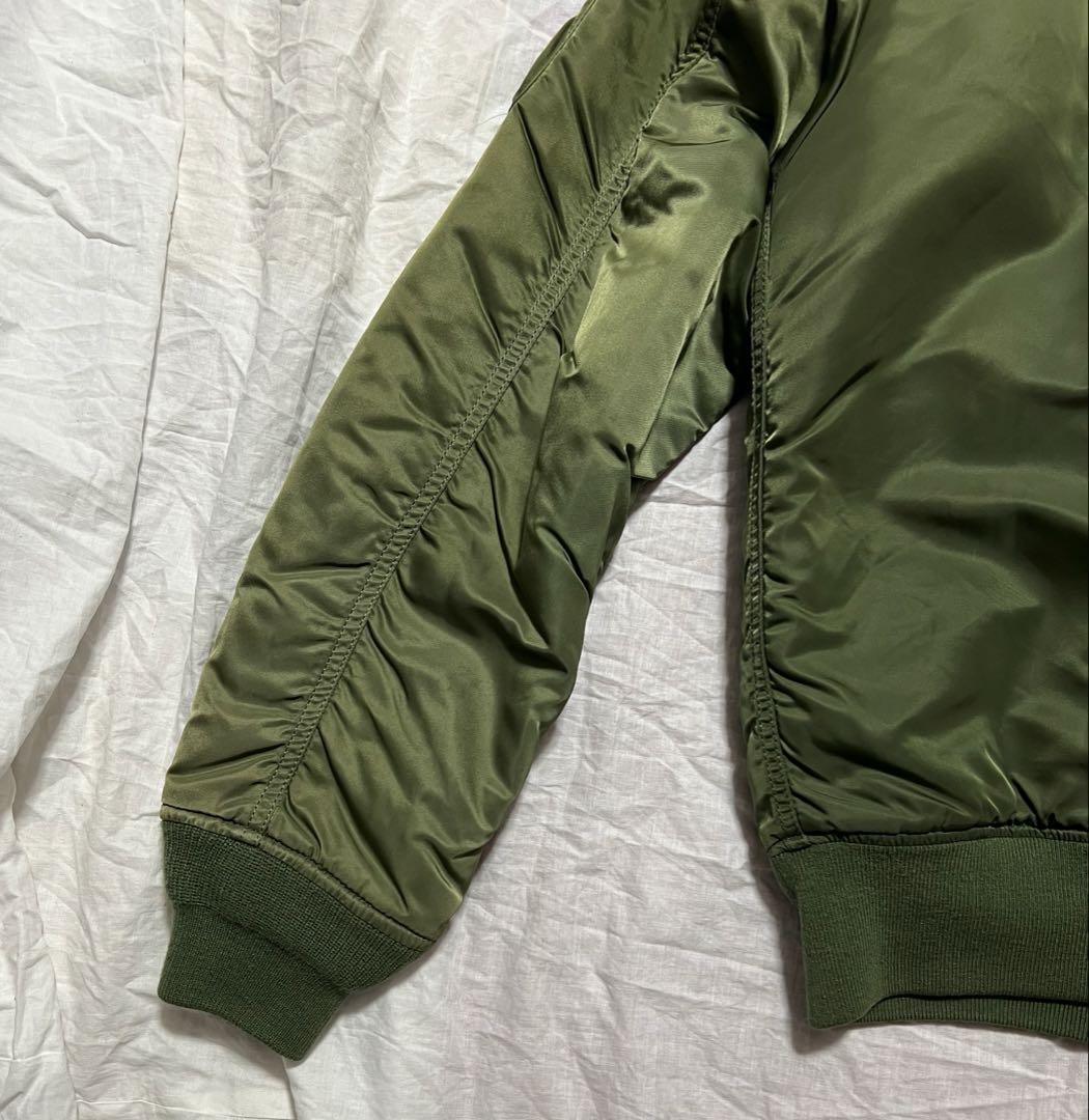 アルファ　ALPHA MA-1 フライトジャケット セージ　M 緑