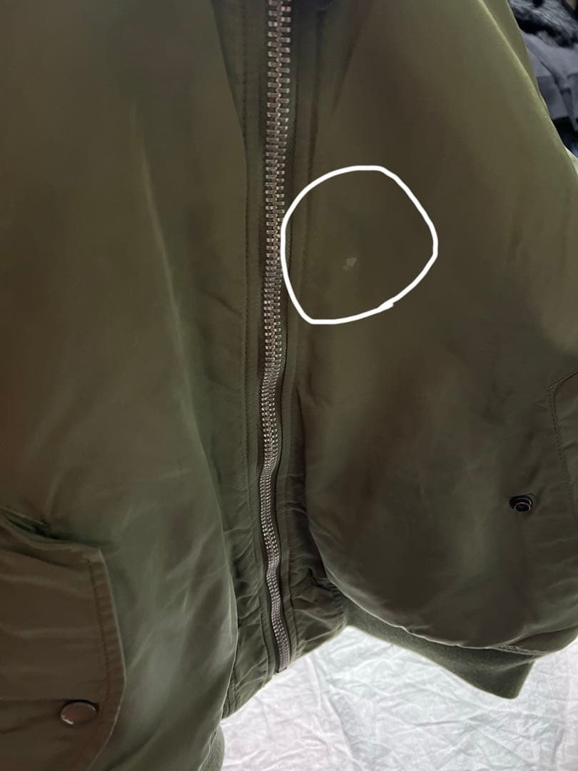 アルファ　ALPHA MA-1 フライトジャケット セージ　M 緑