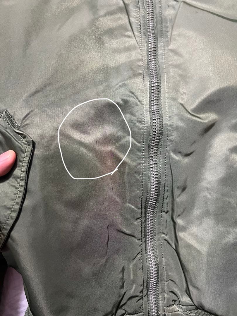 アルファ　ALPHA MA-1 フライトジャケット セージ　M 緑