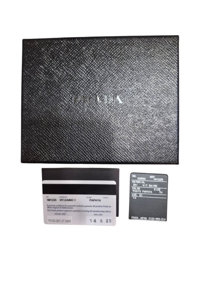 ＰＲＡＤＡ　プラダ　サフィアーノ　二つ折り財布　L字ファスナー　ブラック