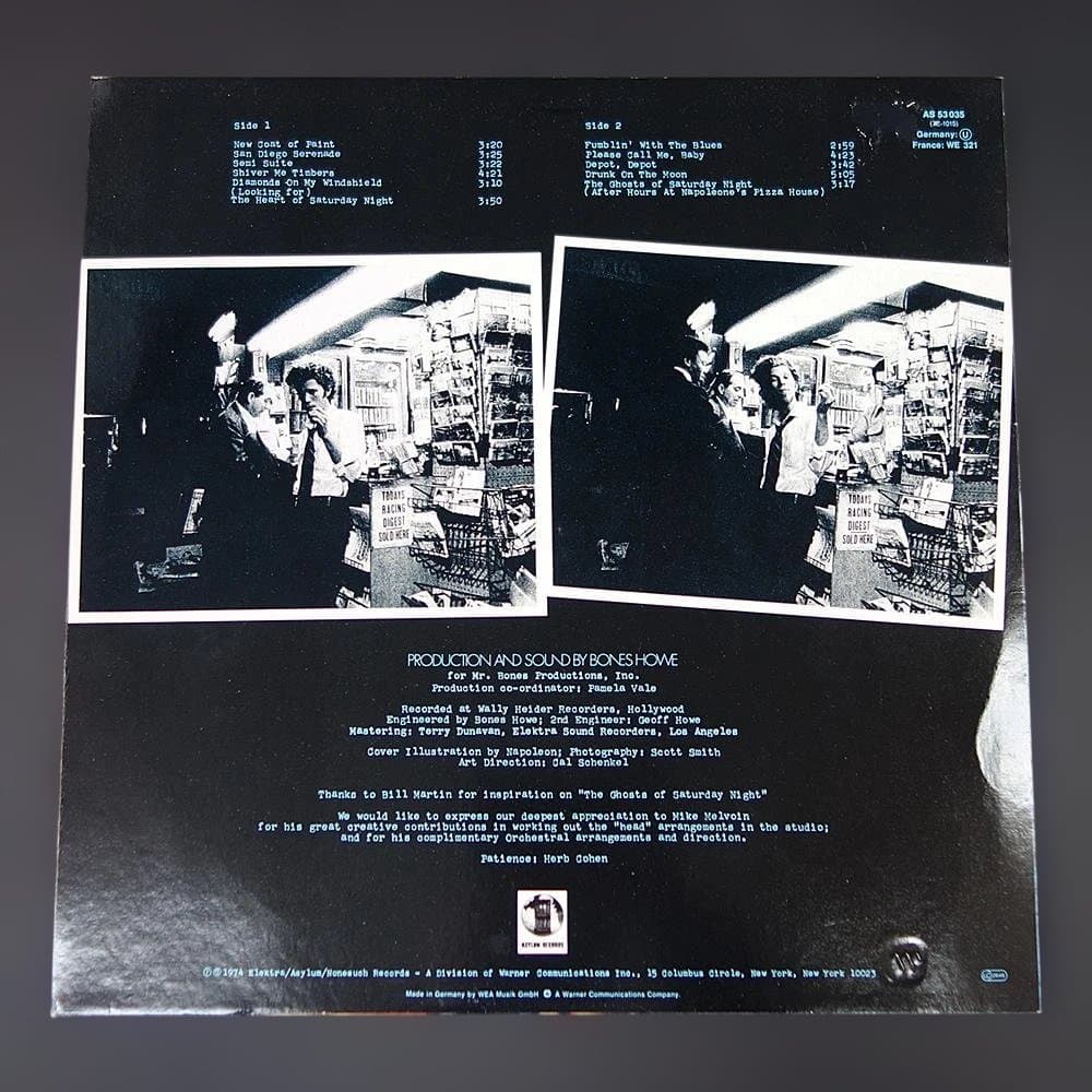 TOM WAITS　The Heart of Saturday Night　LP